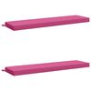 vidaXL Bankkissen SOEST 2 stk. 100 % Polyester Rosa 140 x 40 x 8 cm
