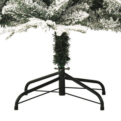 vidaXL Künstlicher Weihnachtsbaum Beschneit Grün 240 cm PVC PE