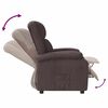 vidaXL Relaxsessel Dunkelbraun Stoff