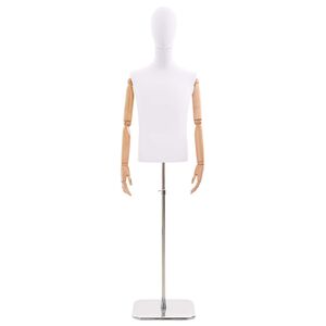 vidaXL Verstellbarer Mannequin 170-218 cm mit Standfu&szlig; M&auml;nnlich PP