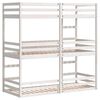 vidaXL Dreifach-Etagenbett Wei&szlig; 90x200 cm Massivholz Kiefer