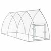 vidaXL H&uuml;hnerk&auml;fig Silbern 300x105x120 cm Verzinkter Stahl