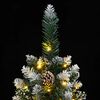 vidaXL Künstlicher Weihnachtsbaum Schlank 300 LEDs 180 cm