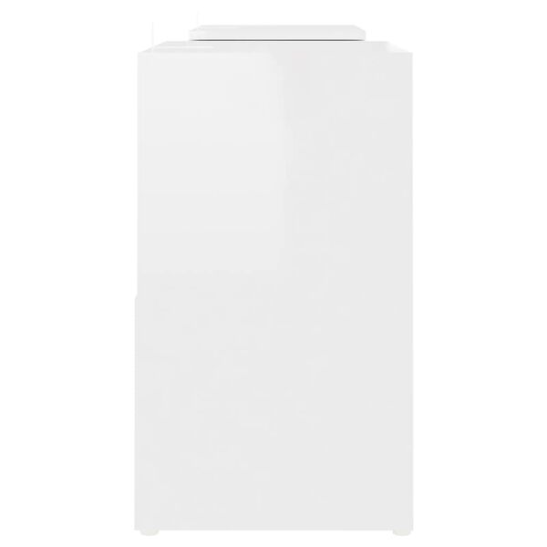 vidaXL TV-Schrank Hochglanz-Weiß 104x30x52cm Holzwerkstoff