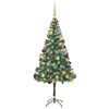 vidaXL K&uuml;nstlicher Weihnachtsbaum Gr&uuml;n 180 cm PVC und Stahl