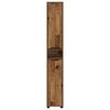 vidaXL Badezimmerschrank Altholz 30,5 x 30 x 195 cm Holzwerkstoff