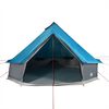 vidaXL Tipi-Familienzelt 8 Personen Blau Wasserdicht