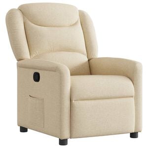 vidaXL Relaxsessel Creme Stoff