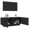 vidaXL TV-Schrank Schwarz 100x35x40 cm Holzwerkstoff