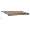 vidaXL Ausziehbare Markise Taupe 2,5 x 2 m Stoff