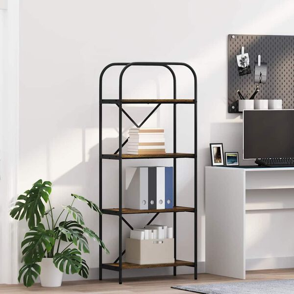 vidaXL B&uuml;cherregal Ger&auml;ucherte Eiche 60 x 30 x 146 cm Holzwerkstoff