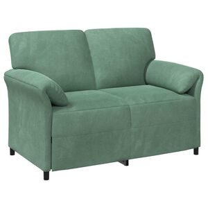 vidaXL 2-Sitzer Sofa Meergr&uuml;n 138 x 83 x 95 cm Samt