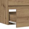 vidaXL Waschbeckenunterschrank Artisan-Eiche 90x38,5x45 Holzwerkstoff
