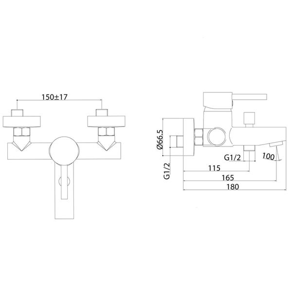SCH&Uuml;TTE Wannenf&uuml;llarmatur ATLANTA Chrom