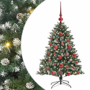 vidaXL K&uuml;nstlicher Weihnachtsbaum mit 150 LEDs mit St&auml;nder Gr&uuml;n 120 cm