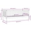 vidaXL Tagesbett Grau 100x200 cm Massivholz Kiefer