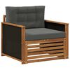 vidaXL Outdoor Mittelsofa Natur