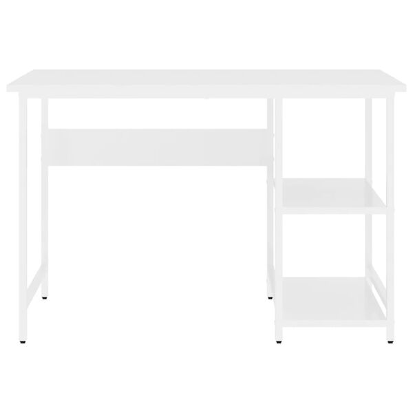 vidaXL Computertisch Wei&szlig; 105x50x72 cm MDF und Metall