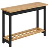 VidaXL Konsolentisch mit Regal EKAI Schwarz 112 x 35 x 76 cm