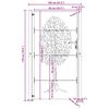 vidaXL Gartentor 100x175 cm Cortenstahl Baumdesign