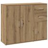 vidaXL Sideboard Artisan-Eiche 91 x 29,5 x 75 cm Holzwerkstoff