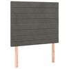 vidaXL Kopfteil Dunkelgrau 90 x 5 x 118/128 cm Samt