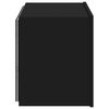 vidaXL TV-Wandschrank mit LED-Leuchten Schwarz 60x35x41 cm