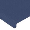 vidaXL Boxspringbett mit Matratze Blau 200x200 cm Stoff