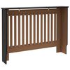 vidaXL Heizkörperabdeckung 2 pcs Schwarz 112 x 19 x 81,5 cm