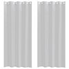 vidaXL Voile-Vorhang 2 pcs Hellgrau 225 x 140 cm Polyester