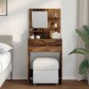 vidaXL Schlafzimmer-Frisiertische mit Regal Altholz 80 x 39,6 x 135 cm