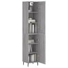 vidaXL Highboard Grau Sonoma 34,5x34x180 cm Holzwerkstoff