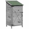 vidaXL Garten Shed Grau 59,5 x 56 x 113,5 cm Holzwerkstoff