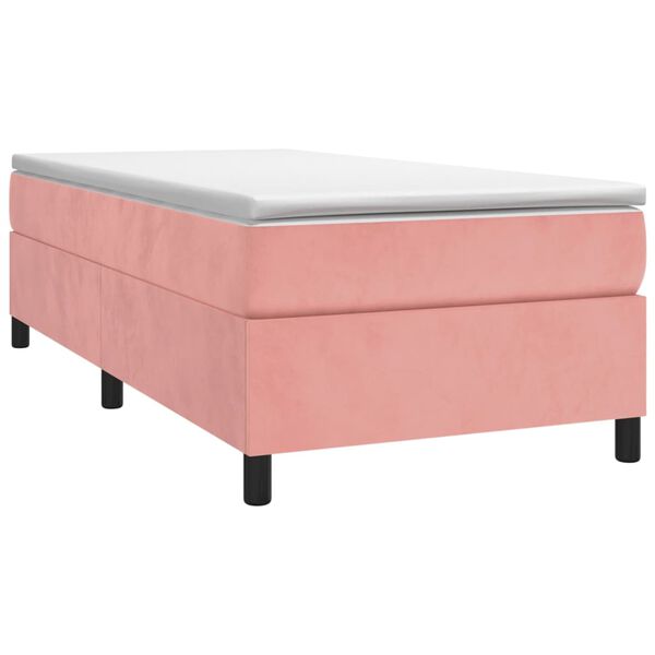 vidaXL Boxspringbettgestell Rosa 80x200 cm Samt