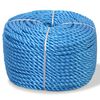 vidaXL Polypropylenseil 12 mm 100 m Blau