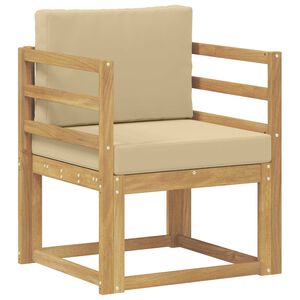 vidaXL 2 St&uuml;ck Outdoor-Sofagarnitur Polyester Wei&szlig; und Beige