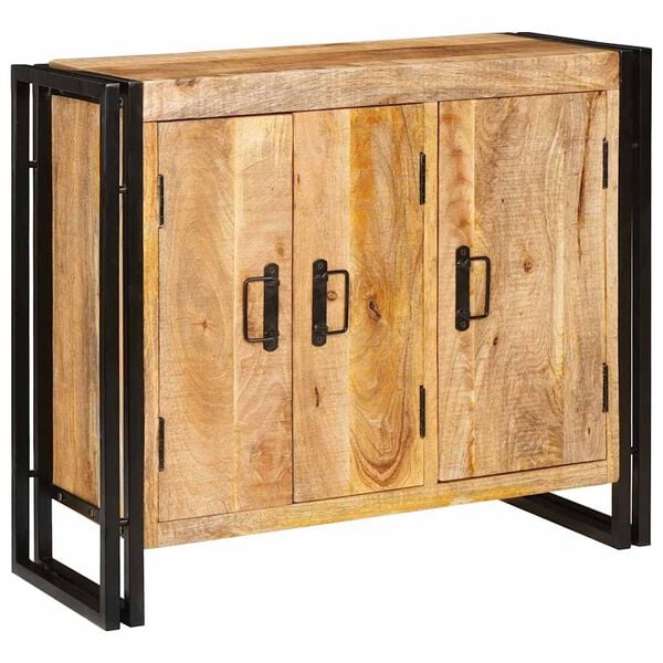 vidaXL Sideboard Braun 80 x 33 x 70 cm Massivholz Mango