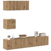 vidaXL 4-tlg. TV-Schrank-Set Wandmontage Artisan-Eiche Holzwerkstoff