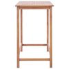 vidaXL Garten-Bartisch 120x65x110 cm Massivholz Teak