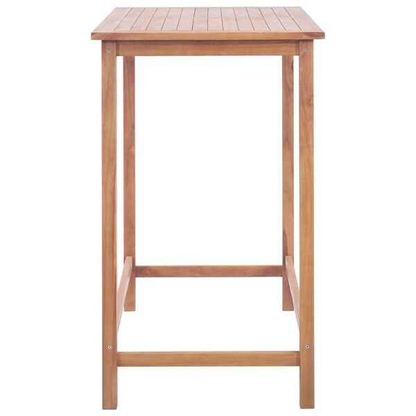 vidaXL Garten-Bartisch 120x65x110 cm Massivholz Teak