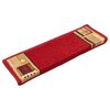 vidaXL Treppenmatten Selbstklebend 15 Stk. 65x21x4 cm Rot
