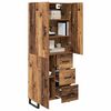 vidaXL Highboard mit Schubladen 2 pcs Altholz 69,5 x 34 x 180 cm