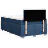 vidaXL Boxspringbett mit Matratze Blau 120x190 cm Stoff