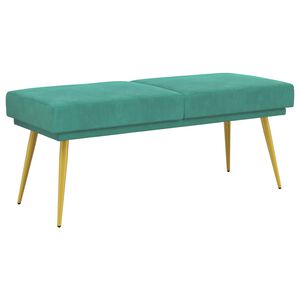 vidaXL Doppellagige Bank T&uuml;rkis 120 x 45 x 46 cm Samt