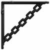 vidaXL Wandregalhalterungen 12 stk. Schwarz 21 x 21 x 3.5 cm Stahl