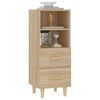vidaXL Sideboard Sonoma-Eiche 34,5x34x90 cm Holzwerkstoff