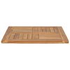 vidaXL Tischplatte Massivholz Teak 60&times;60&times;2,5 cm