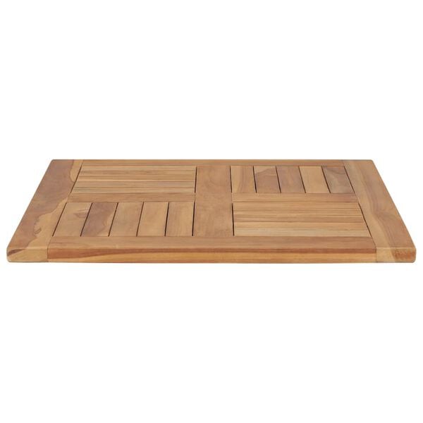 vidaXL Tischplatte Massivholz Teak 60&times;60&times;2,5 cm
