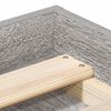vidaXL Bettgestell Grau Sonoma 135x190 cm