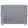vidaXL Pflanzkasten Grau 100x50 cm Massivholz Kiefer